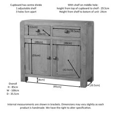 Avon Oak Sideboard 2 Door 2 Drawer Avon Oak Sideboard 2 Door 2 Drawer