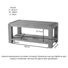 Avon Oak Coffee Table With Shelf Avon Oak Coffee Table With Shelf