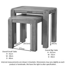 Avon Oak Nest of Tables Avon Oak Nest of Tables