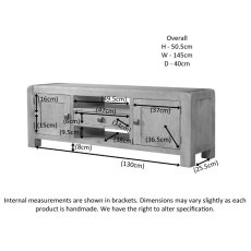 Avon Oak Wide Television Unit Avon Oak Wide Television Unit