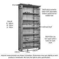 Bristol Oak 6' Bookcase Bristol Oak 6' Bookcase