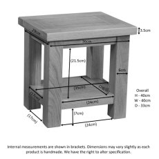Bristol Oak Lamp Table Bristol Oak Lamp Table