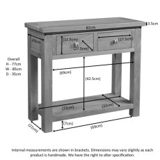Bristol Oak 2 Drawer Console Table Bristol Oak 2 Drawer Console Table