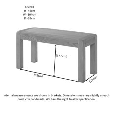 Avon Oak 104cm Bench Avon Oak 104cm Bench