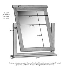 Oaken Dressing Table Mirror Oaken Dressing Table Mirror