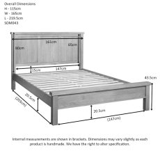 Oaken 5' Low Foot End Bed Frame Oaken 5' Low Foot End Bed Frame