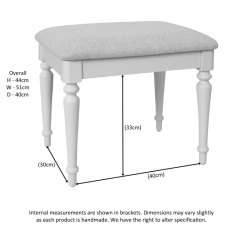 Lugano Dressing Table Stool Lugano Dressing Table Stool