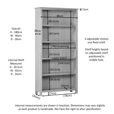 Portland Oak 6'0 Tall Bookcase Portland Oak 6'0 Tall Bookcase