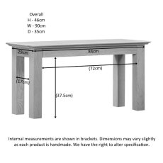 Portland Oak Small 90cm Bench Portland Oak Small 90cm Bench