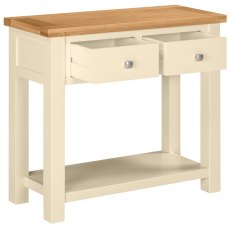 Bristol Painted Console with 2 Drawers & Shelf Bristol Painted Console with 2 Drawers & Shelf