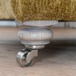 Grey ash/satin nickel castor leg