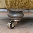 Antique ash/antique brass castor leg