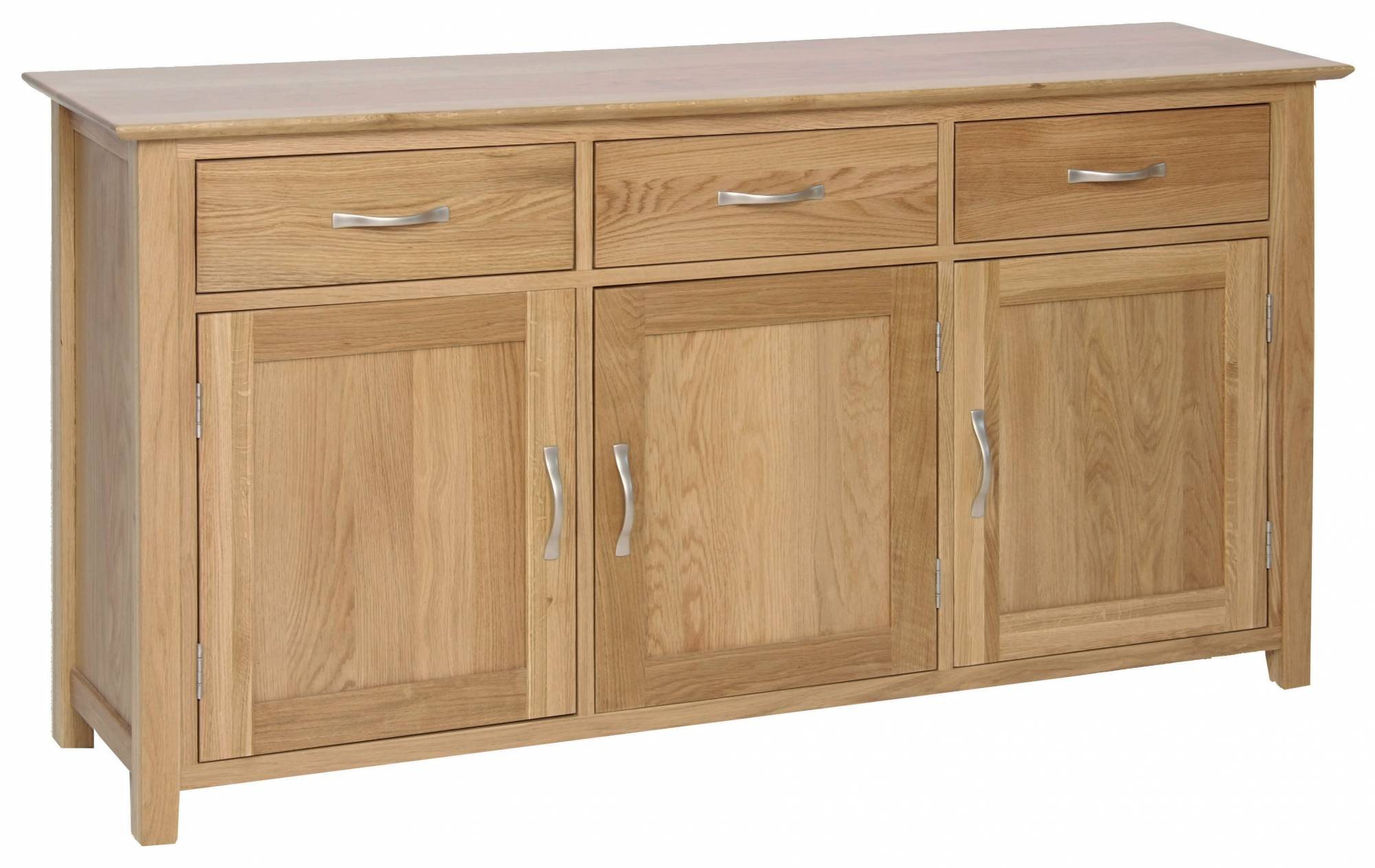 Lisbon Lisbon Oak 3 Drawer 3 Door Large Tall Sideboard - Old Creamery ...