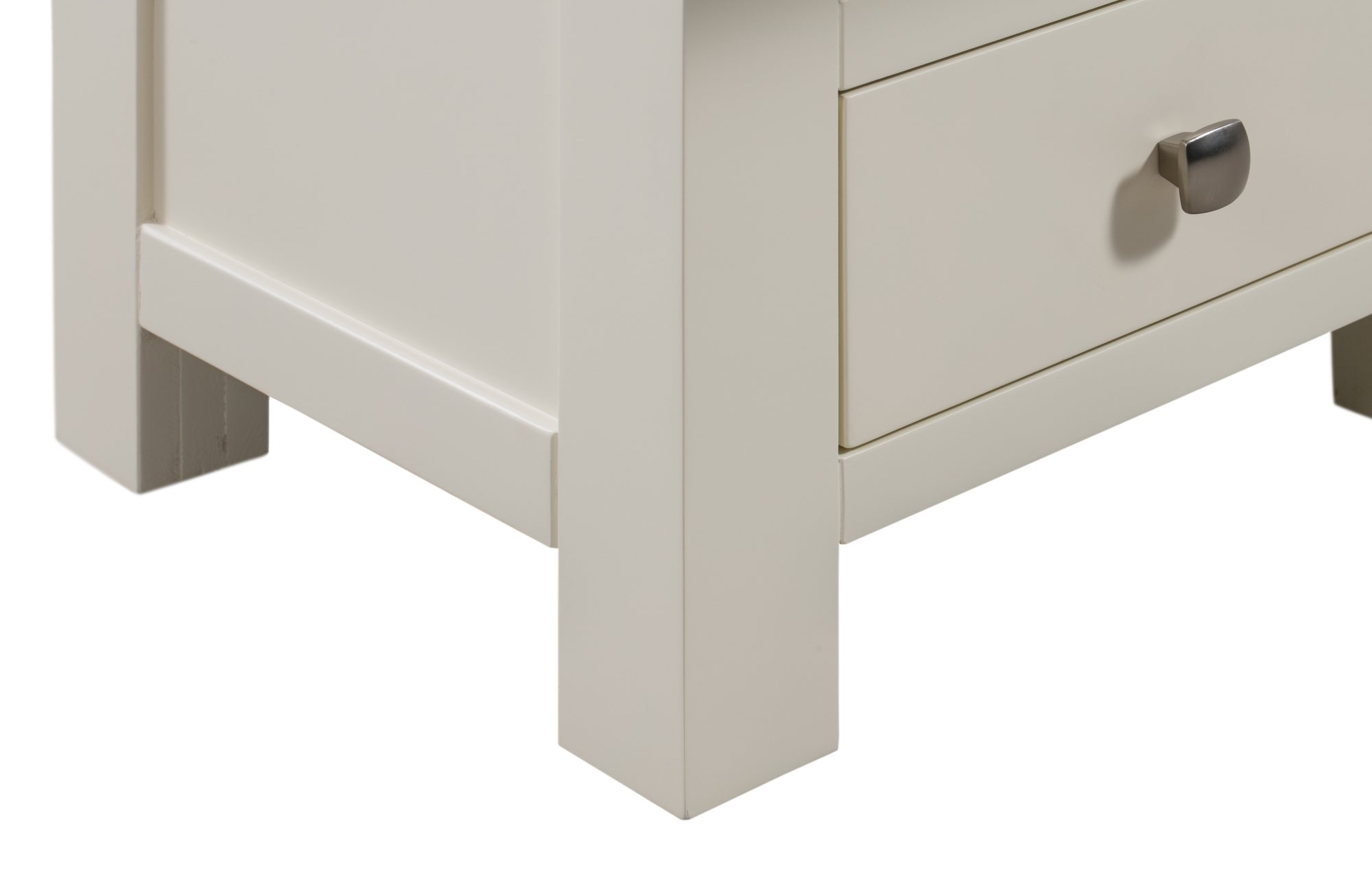 Bristol Bristol Ivory Painted 3 Drawer Bedside - Old Creamery Furniture