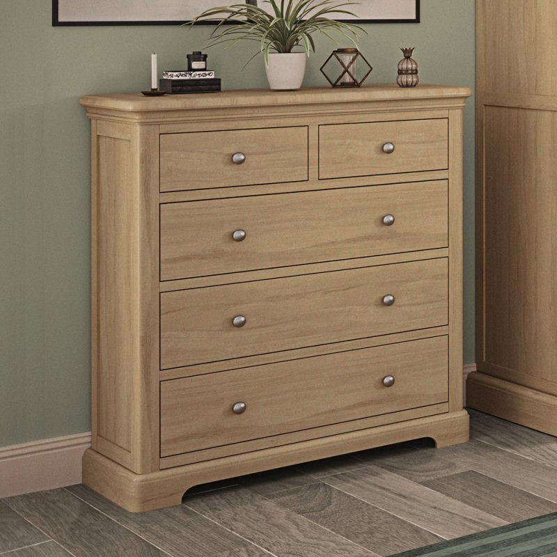 Lugano Oak Bedroom Collection Lugano Oak 2 + 2 Drawer Chest