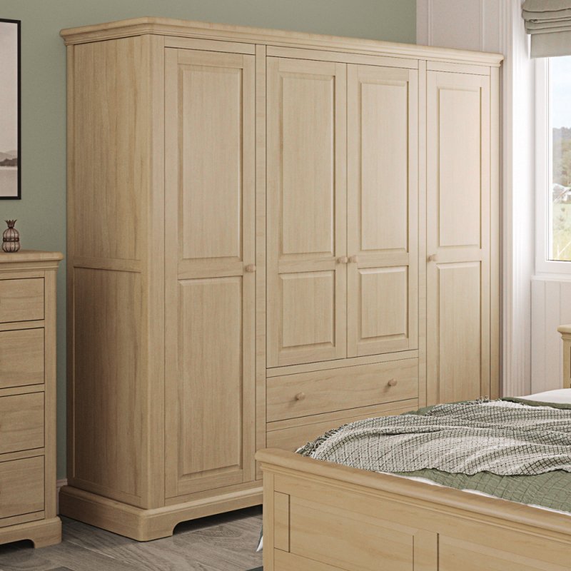 Lugano Oak Bedroom Collection Lugano Oak 2 + 2 Drawer Chest