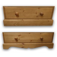 Woodies Pine 3 Drawer Bedside