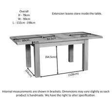 Oaken 132cm Extending Dining Table with 4 Oaken PU Seat Dining Chairs Oaken 132cm Extending Dining Table with 4 Oaken PU Seat Dining Chairs
