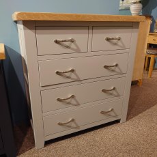 Clearance Milford Painted 2 over 3 Chest of Drawers