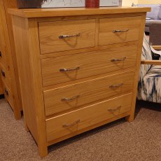 Clearance Somerset Oak 2 + 3 drawer Chest