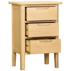 Tivoli 3 Drawer Bedside