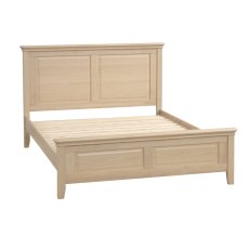 Lugano Oak 5'0 Kingsize High Foot End Bed