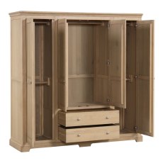 Lugano Oak Quad Combi Wardrobe