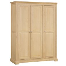 Lugano Oak Triple Wardrobe Lugano Oak Triple Wardrobe