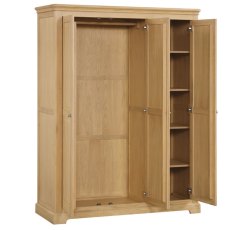 Lugano Oak Triple Wardrobe Lugano Oak Triple Wardrobe