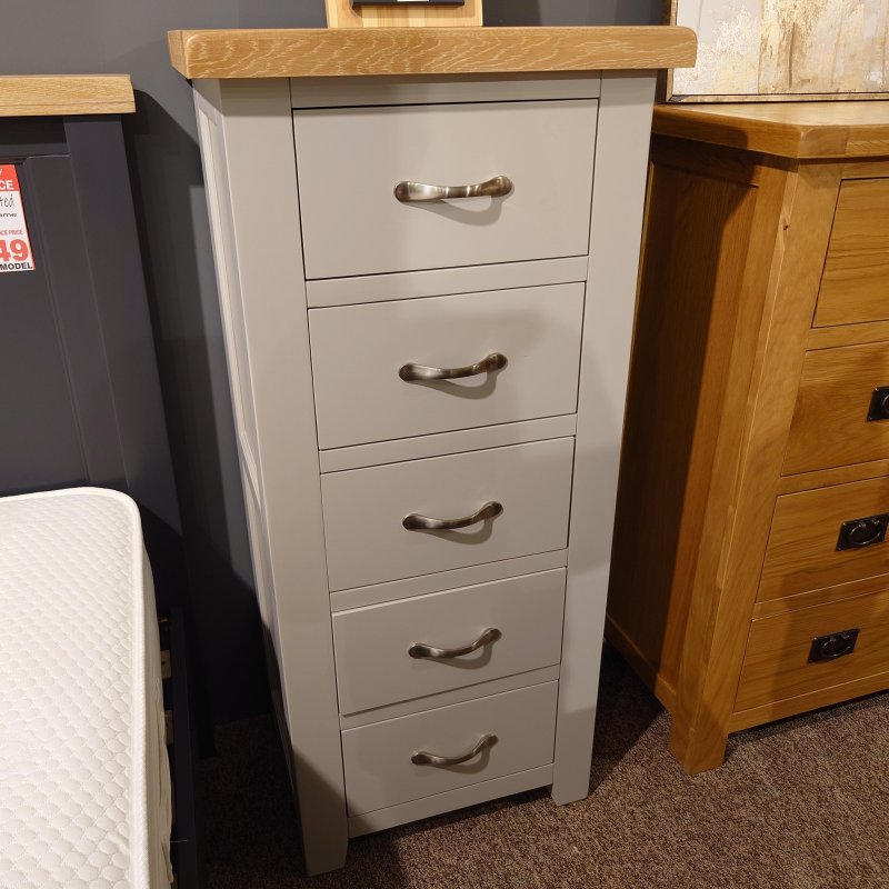 Clearance Milford Painted 5 Drawer Tall Chest