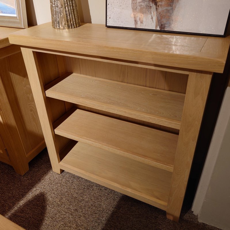 Clearance Milford Oak 90 x90cm Bookcase