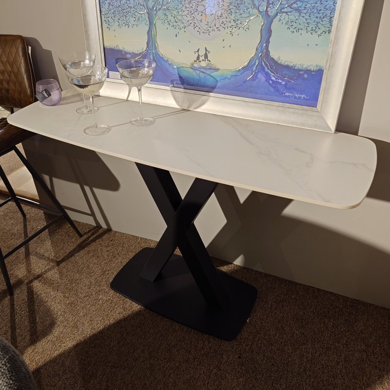 Clearance Valencia Console Table (White)