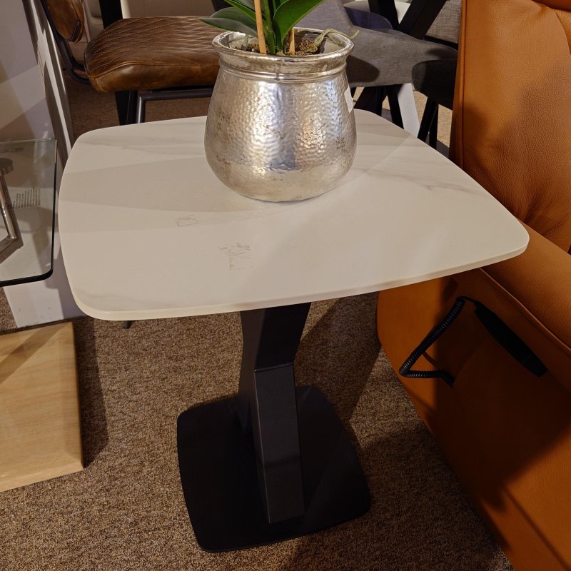 #Valencia Lamp Table (White)