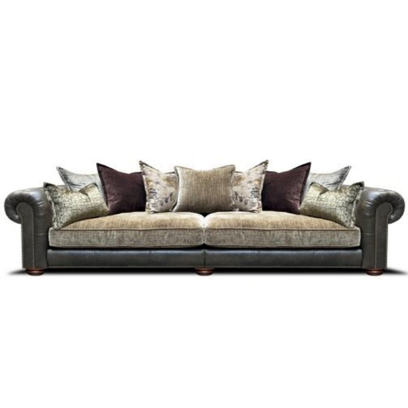 San Remo 4 Seater Sofa with Buttoned Arm