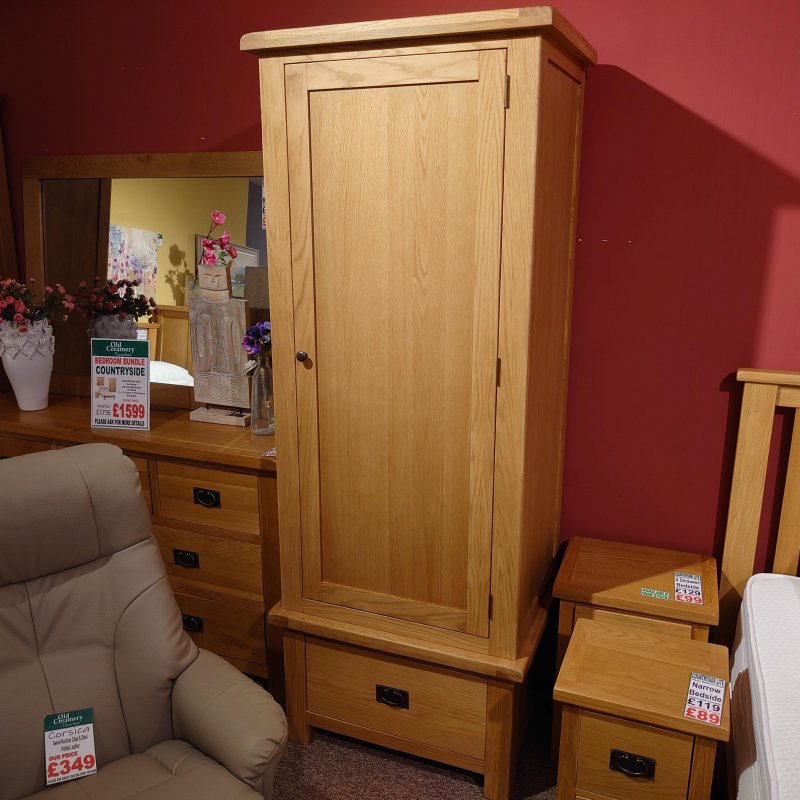 Clearance Countryside Single Wardrobe