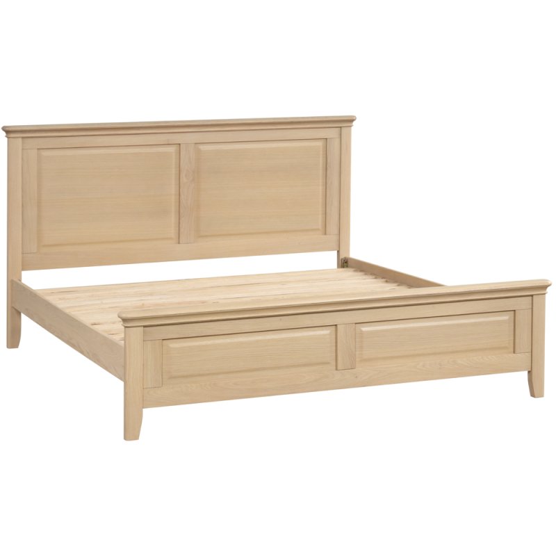 Lugano Oak 6'0 Superking High Foot End Bed