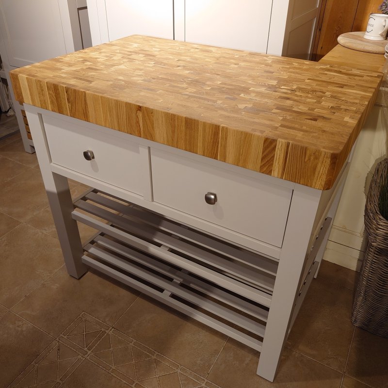 Clearance Bristol Painted Butchers Block (Cobblestone Paint)