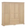 Lugano Oak Quad Combi Wardrobe