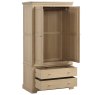 Lugano Oak Double Wardrobe with Drawer