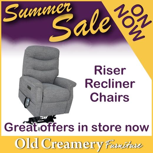Great offers in store on Riser Recliner chairs. View in our Yeovil & Taunton store. In stock for coll...