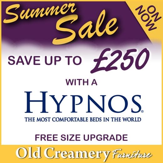 Save up to £250 on a new Hypnos Bed or Mattress in our Summer Sale. View in our Yeovil store today....