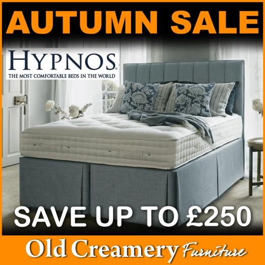 Save up to £250 on Hypnos Beds & Mattresses in our Autumn Sale. #HypnosBeds #BedSale #MattressSale